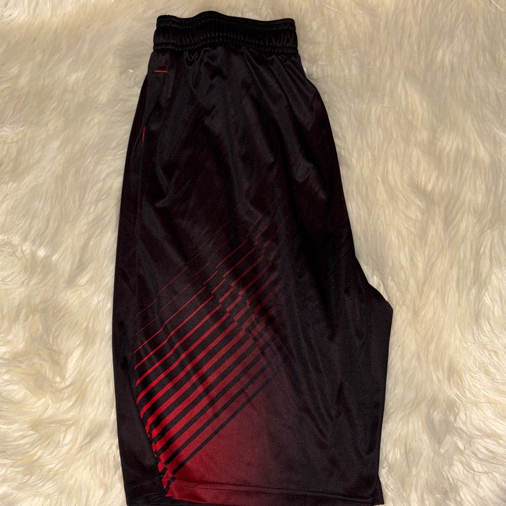 Champion Black and Red Athletic Shorts